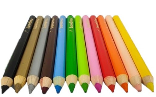 Bambino jumbo pastelky, 12 ks v dreve