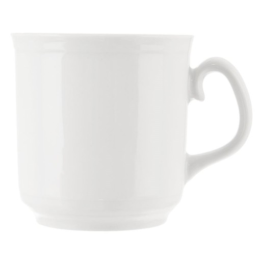 Porcelánový hrnček, biely, nápoje, káva, čaj, 400ml