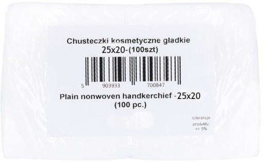 HLADKÉ KOZMETICKÉ OBALY 25X20 (100 KS)
