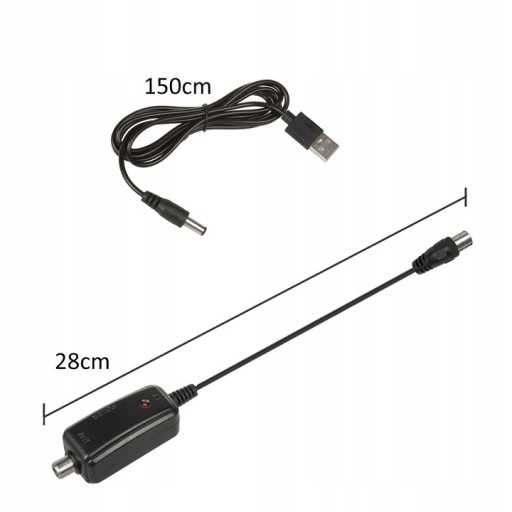 Napájanie terestriálnych DVB-T antén 5V z USB portu TV adaptéra