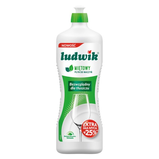 Ludwik - Prostriedok na umývanie riadu, mäta - 900 ml