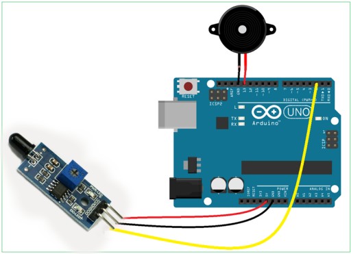 Modul snímača plameňa na LM393 3-pin