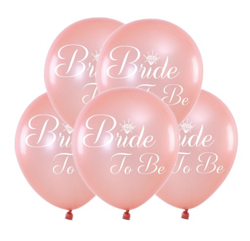 BALÓNKY Rose Gold Bride To Be x5