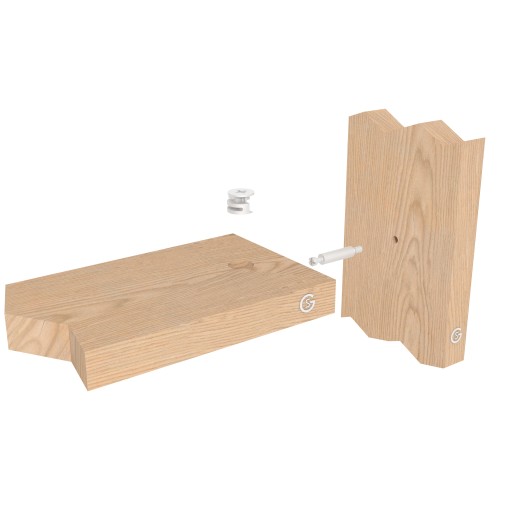Excentrická spojka na nábytok, dĺžka 24 EUR, 10 súprav.