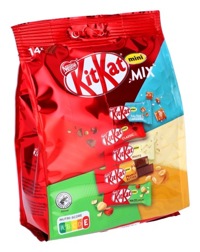 Kit Kat Mini Mix 5 príchutí Vaflové tyčinky 14 ks