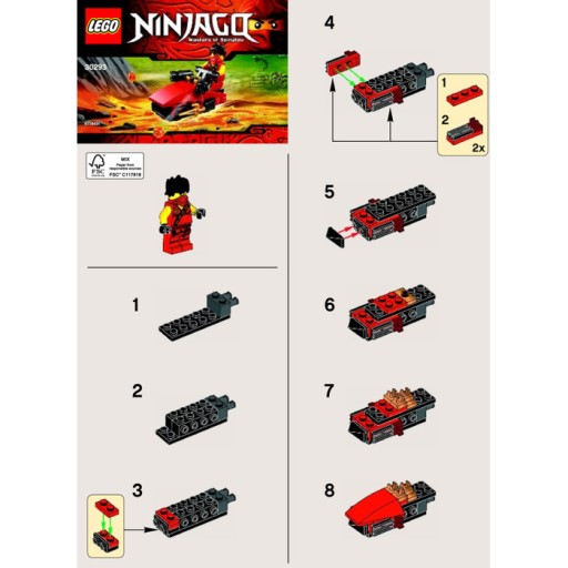 Lego manuál - Kai Drifter 30293