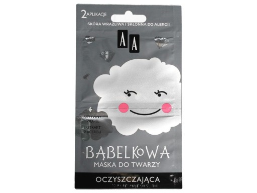 AA krémová maska na tvár 8 ml aktívne uhlie, acerola