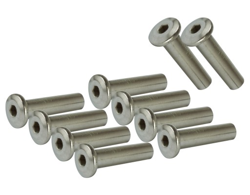 Spojovacia matica, typ Ericson, nehrdzavejúca oceľ, plochá hlava M4 x 20 mm