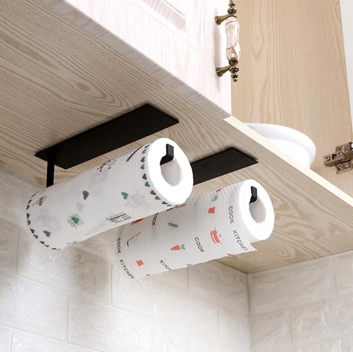 Hanger Loft držiak na kuchynské papierové utierky, čierny, stabilný loft