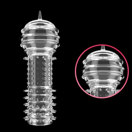 VEĽKÝ SILIKÓNOVÝ STIMULAČNÝ GÉLOVÝ KRYT NA PENIS