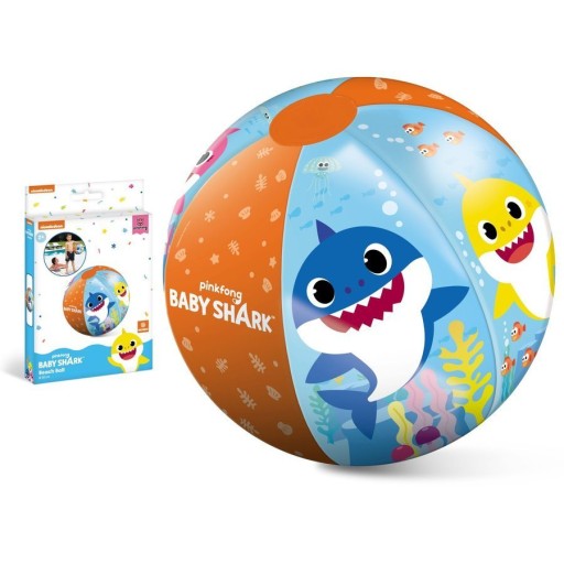 Nafukovacia plážová lopta pre deti BABY SHARK 50 cm