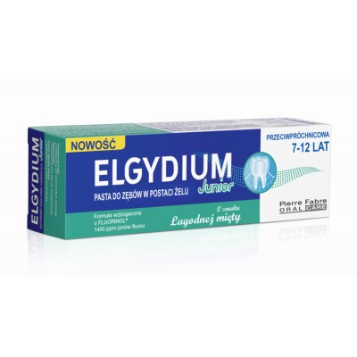 ELGYDIUM JUNIOR Zubná pasta pre deti Jemná mäta 50 ml
