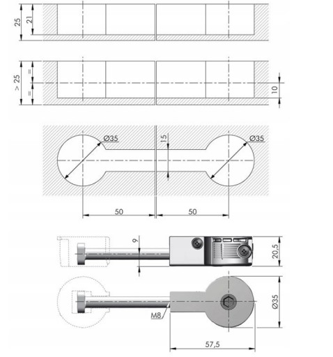 100 MM RÝCHLY TALIANSKÝ KONEKTOR NA POLOHU 2 SÚPRAVY