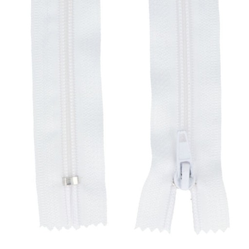 ŠPIRÁLOVÝ Zips #5 - 20 CM - BIELY