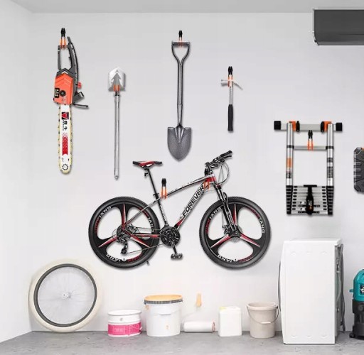 GARÁŽOVÝ NÁSTENNÝ HÁK VEŠIAK NA BICYKLE REBRÍK ODOLNÝ DO 20 KG