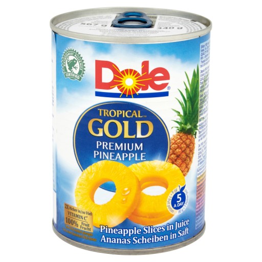 .DOLE ANANÁSKY V SIRUPE DOLE PRÁŽENÉ 567G