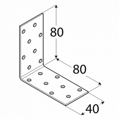 Úzky uhol 80x80x40x2