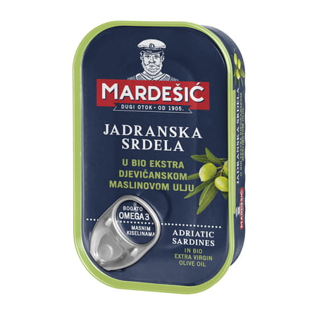 Chorvátske sardinky v bio olivovom oleji 90g