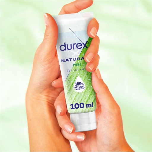 DUREX Natural Pure intímny gél 100 ml Jemný lubrikant na vodnej báze