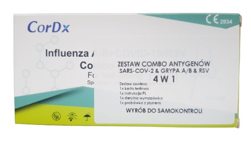 DOMÁCI TEST COMBO COVID-19 chrípka A+B RSV CordX