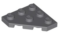 LEGO 2450 PLATE 3x3 tmavosivá DBG NOVINKA (1g)