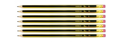 Tetis KV050-H3 ceruzka s gumou, tvrdosť 3H, 1 ks.