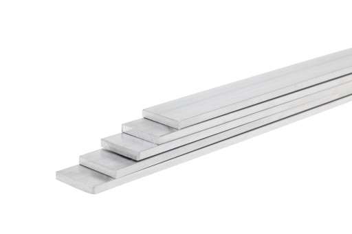 Hliníková lišta plochá 6060 T6 PA38 25x6mm x 0,5mb | 50 cm