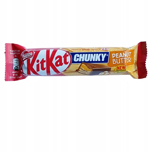 KIT KAT CHUNKY ARAŠIDOVÉ MASLO 42g DÁTUM: 2024/09