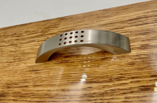 KOVOVÁ RÚČKA INOX, brúsená oceľ 96