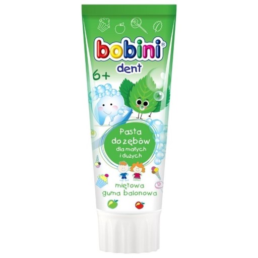 Bobini Junior zubná pasta pre deti 6+ 75ml