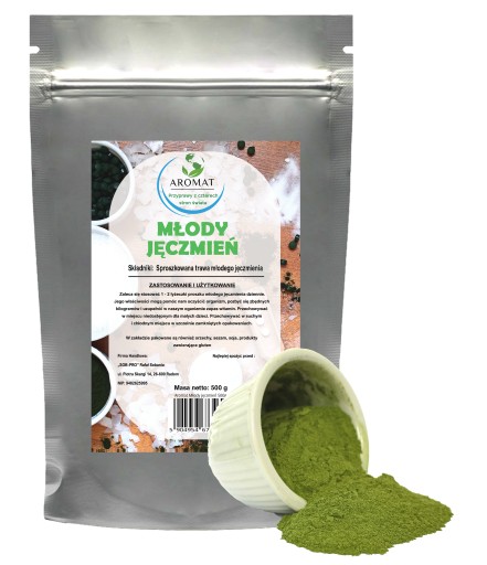 Mladý zelený jačmeň 500g prášok na chudnutie 0,5kg