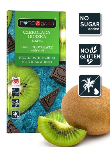 Horká čokoláda s kiwi B/C 75g