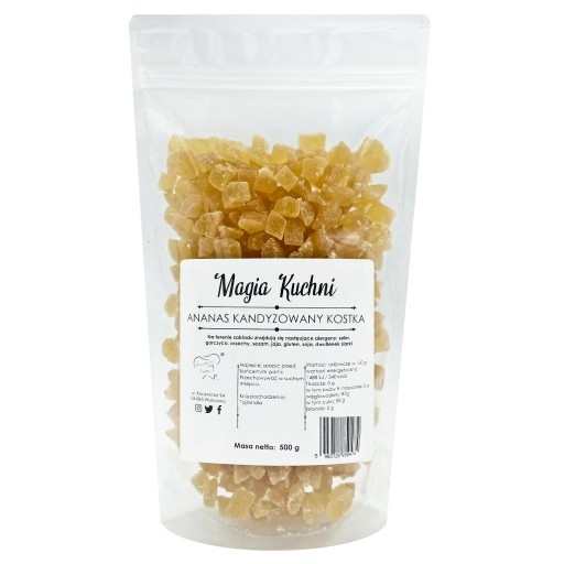 KANDIDOVANÝ ananás kocky 500g NATURAL sušený