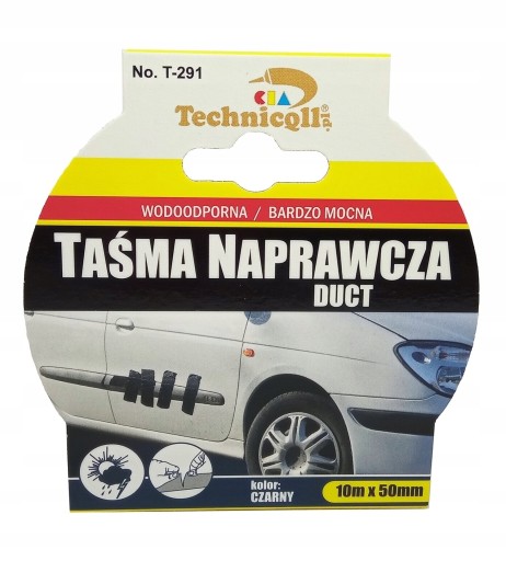 PÁSKA NA OPRAVU POTRUBÍ ČIERNA 10M/50MM
