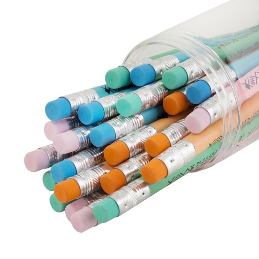 ceruzky s gumou HB trojuholníková sada PASTEL x4