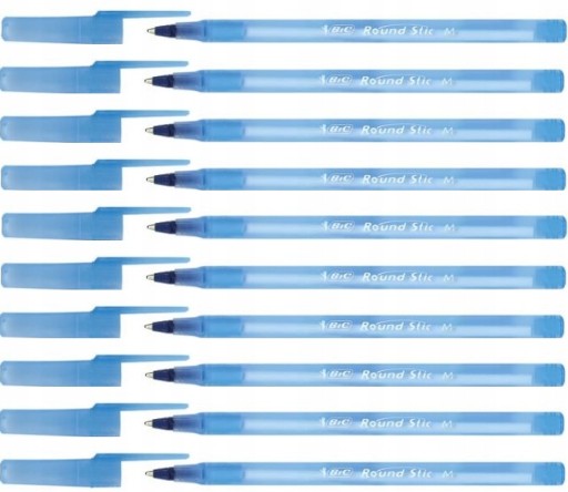 Guľôčkové pero BIC Round Stic, modré, 5 kusov