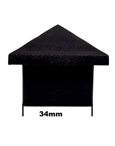 ČIAPKY, HMOTY 40x40 PRE PLOTOVÉ STĹPKY DAKAJ, PROFIL STENY 1-3MM