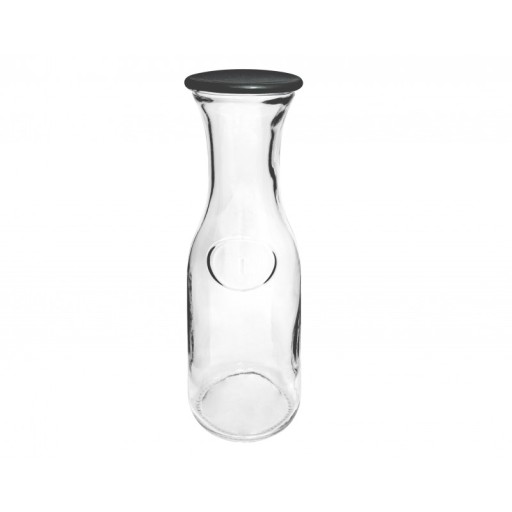 KARAFA 1000 ml na víno, vodu, džús S viečkom, uzavretý, univerzálny pohár