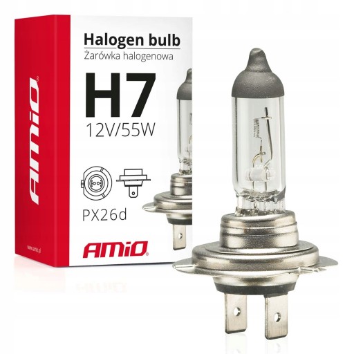 HALOGÉNOVÁ ŽIAROVKA H7 12V 55W UV FILTER PX26d AMIO