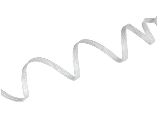gumička elastická plochá 5mm 0,5cm biela 10mb