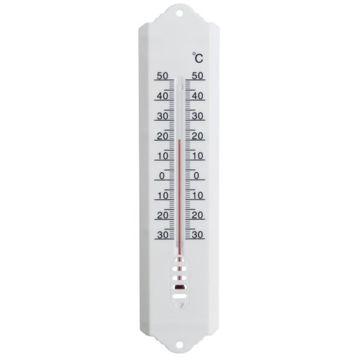 Univerzálny biely teplomer, 25 cm