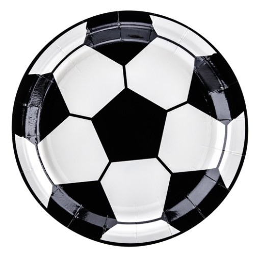 Futbalové taniere s futbalovou narodeninovou loptou