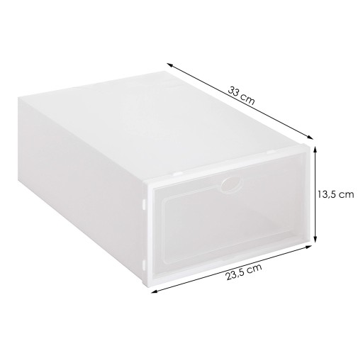 BOX ORGANIZÁTOR NÁDOB NA OBUV S KLAPOU NA ŠATNÍK 33x23,5x13,5cm