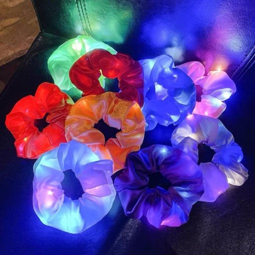 ŽIARIVÝ MATERIÁL LED GUMA NA VLASY_8 farieb