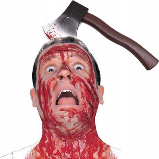 SEKERA HLAVA HLAVA HALLOWEENSKÝ KROJ KRV
