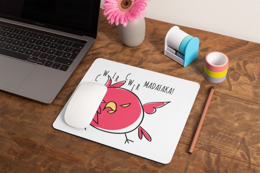 Vtipná vtáčia podložka pod myš s VTÁKMI