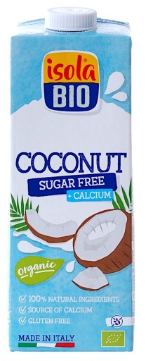 Kokosový nápoj bez cukru, BEZ SKLA. BIO 1 l (ISOLA BIO