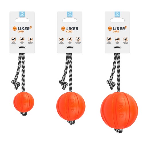 Liker Cord 5 – loptička so šnúrkou pre malé plemená