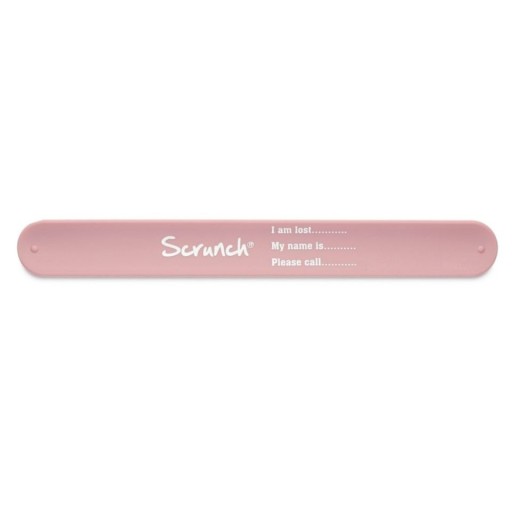 Scrunch informačný náramok - Powder Pink