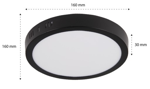 POVRCHOVÁ LED PANELOVÁ 12W okrúhle stropné svietidlo